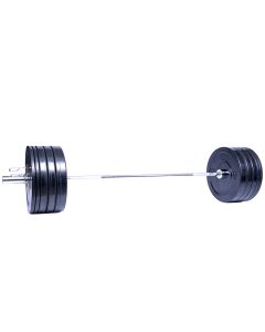 Ironman 100kg Olympic Bumper Weight Set with 72" Olympic Weight Bar