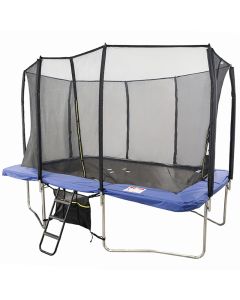 9x14ft Rectangular Trampoline with Safety Enclosure Blue