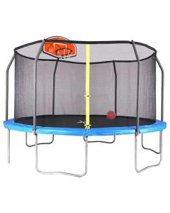 Big Air Universal 15ft Trampoline with Enclosure and Basketball Hoop