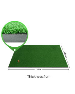 Hillman Golf Artificial Turf Large Practice Mat with Rubber Tee