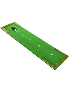Hillman PGM Portable Artificial Turf Golf Putting Green with Auto-Return Putting Cup