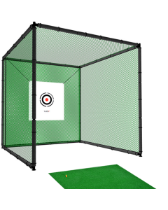 Hillman PGM 3m Heavy Duty Golf Practice Cage and Large Practice Mat Package