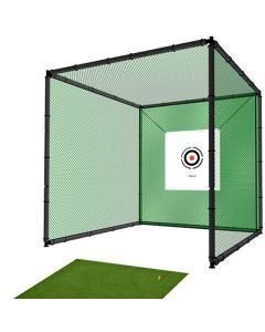 Hillman PGM 2m Heavy Duty Golf Practice Cage and Large Deluxe Practice Mat Package