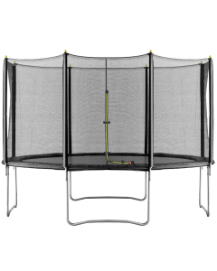 Velocity 12ft T Trampoline & Enclosure Black