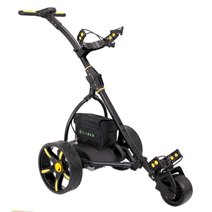 Hillman Pro Kart Electric Golf Trolley Yellow With 33Ah Lead Acid Battery