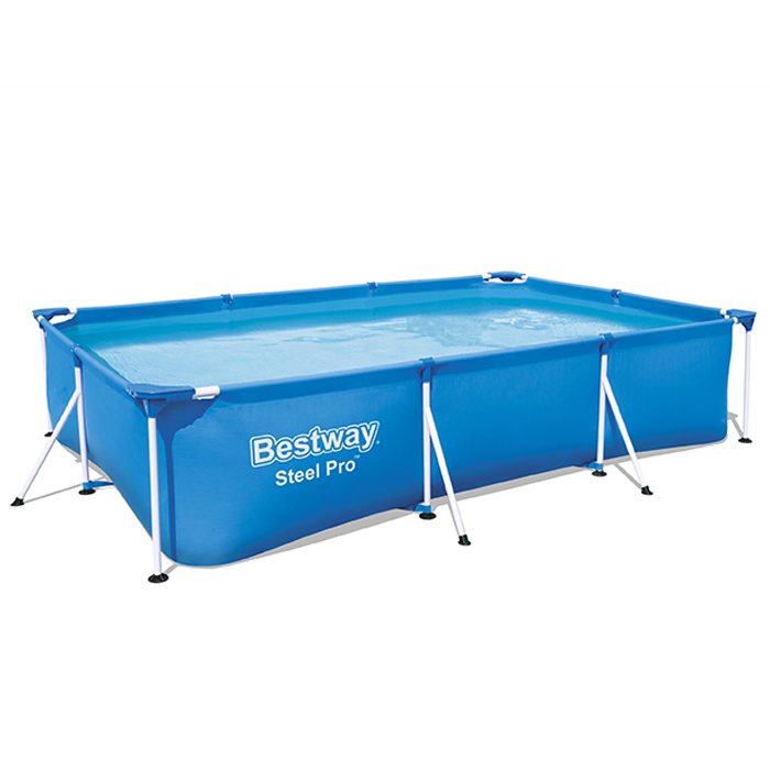 Bestway 9ft 10” Rectangular Above Ground Steel Pro Swimming Pool
