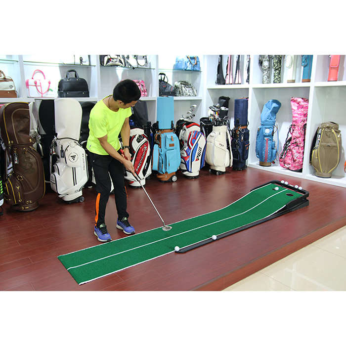 Hillman PGM 3m Adjustable Slope Golf Putting Trainer with Auto Ball Return