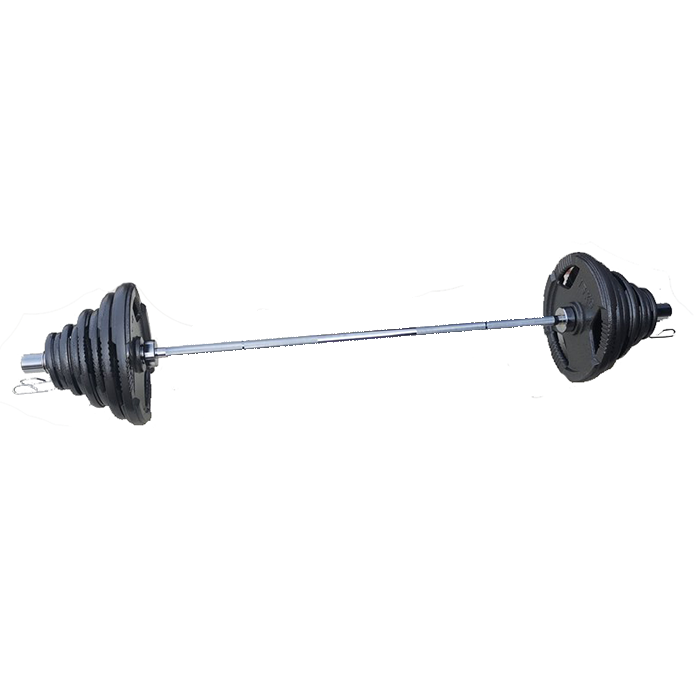 Ironman 160kg Olympic Tri-grip Hammerton Weight Set with 2.2m Olympic Weight Bar