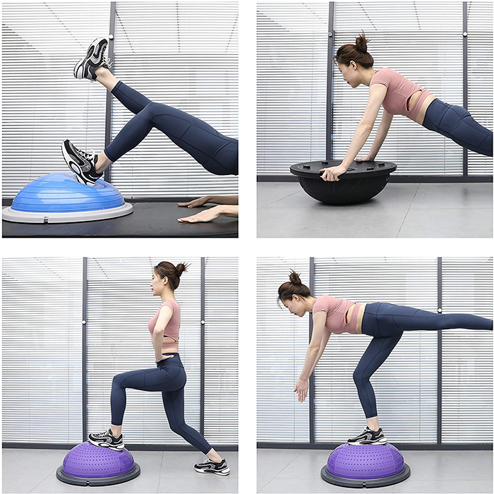 PROIRON Balance Trainer Purple with Resistance Bands & Pump