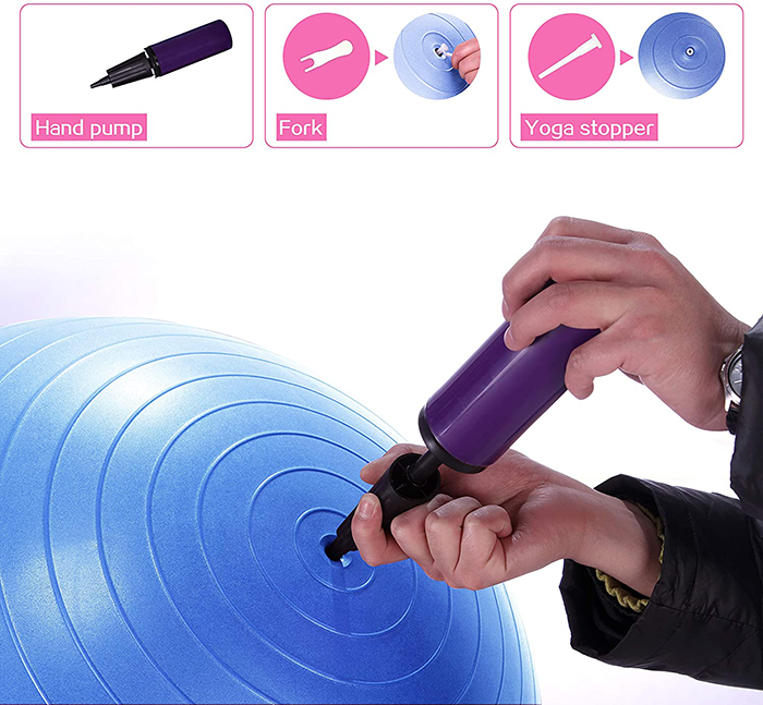 PROIRON 65cm Anti-Burst Blue Swiss Yoga Exercise Ball