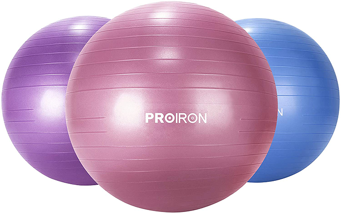 PROIRON 65cm Anti-Burst Red Swiss Yoga Exercise Ball