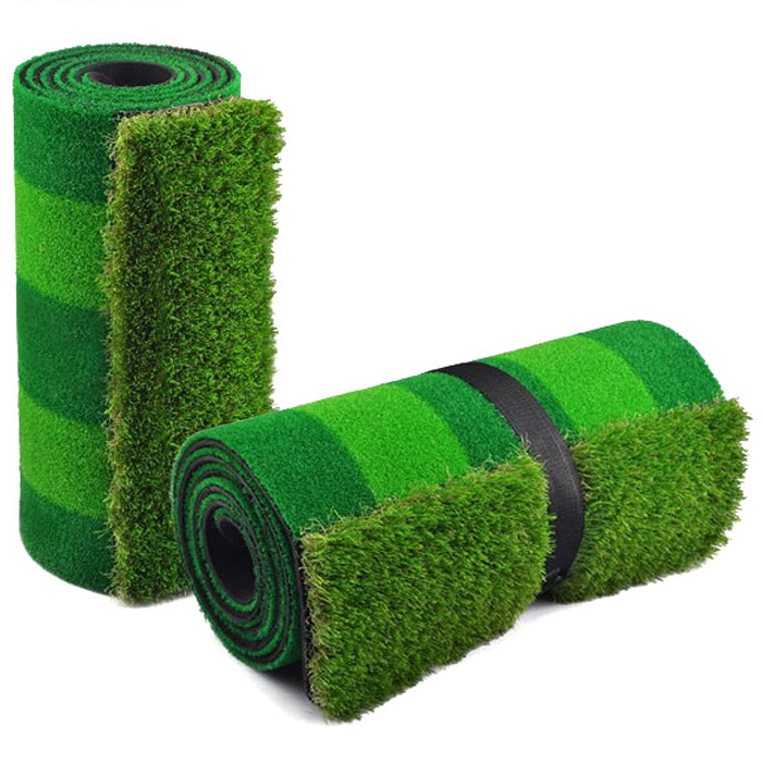 Hilllman PGM Two-Tone Artificial Turf Golf Putting Green with Auto-Return Putting Cup