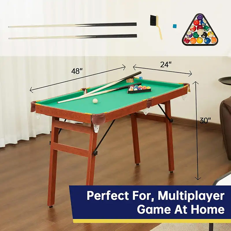 Walker & Simpson 4ft Pool Table with Folding Legs