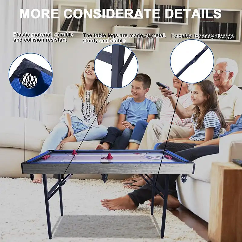 Walker & Simpson 4.5ft 5in1 Multi-Games Table with Folding Legs