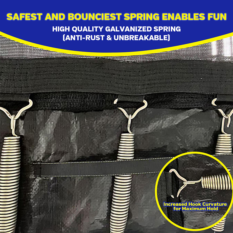 7x10ft Rectangular Trampoline with Safety Enclosure