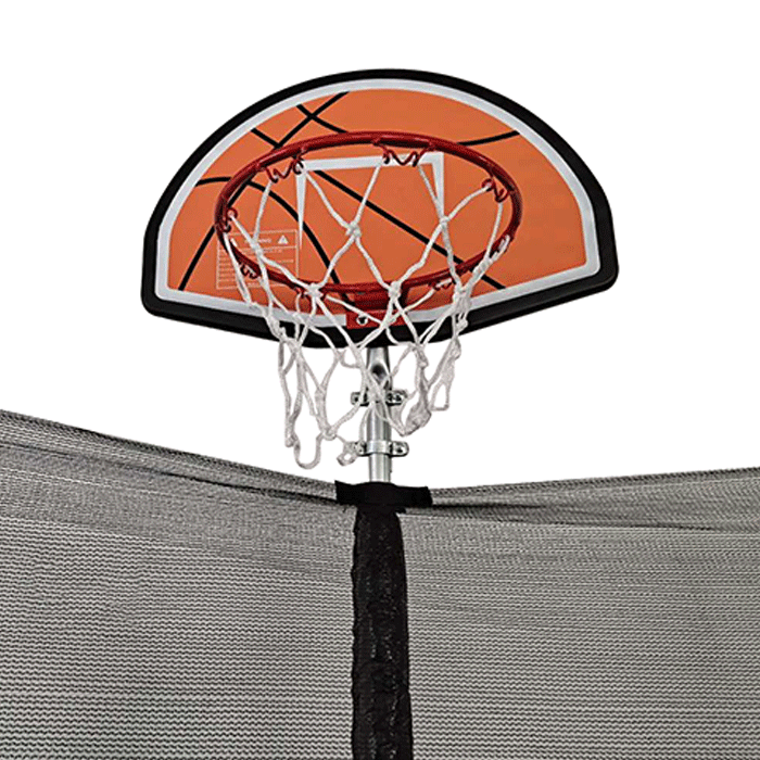 12ft Trampoline with Enclosure and Basketball Hoop