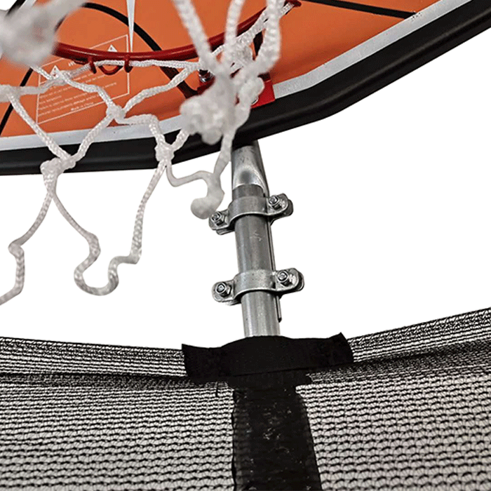 12ft Trampoline with Enclosure and Basketball Hoop