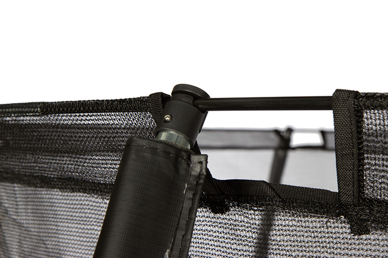 Amigo 8ft Powder Coated Trampoline with Enclosure and Basketball Free Shoe Tidy & Ladder