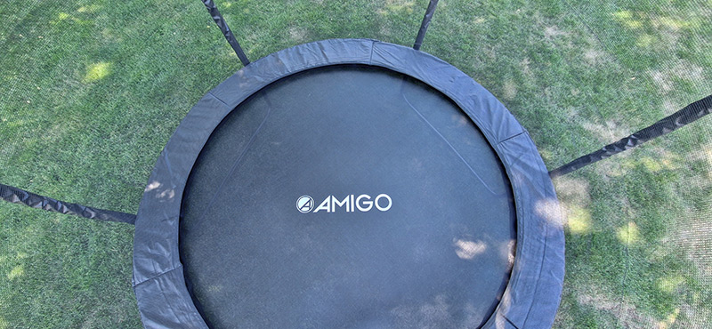 Amigo 8ft Powder Coated Trampoline with Enclosure Free Shoe Tidy & Ladder