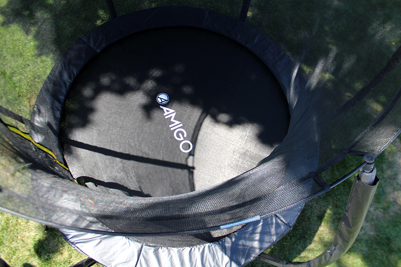 Amigo 8ft Powder Coated Trampoline with Enclosure Free Shoe Tidy & Ladder