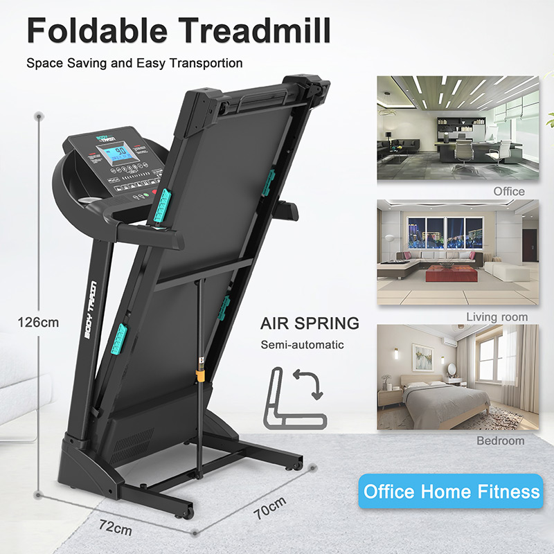 BodyTrain 7001 Motorised Folding Bluetooth Treadmill