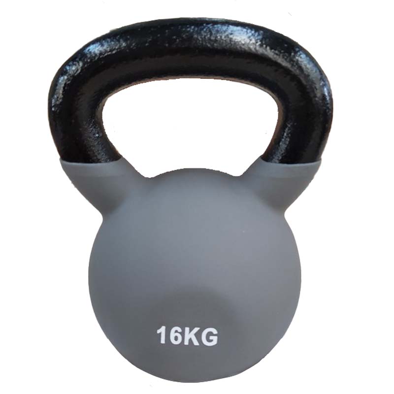 IronMan 4-16kg Kettlebell Set & Three-Tier Kettlebell Storage Rack | Eight Neoprene Coated Kettlebells