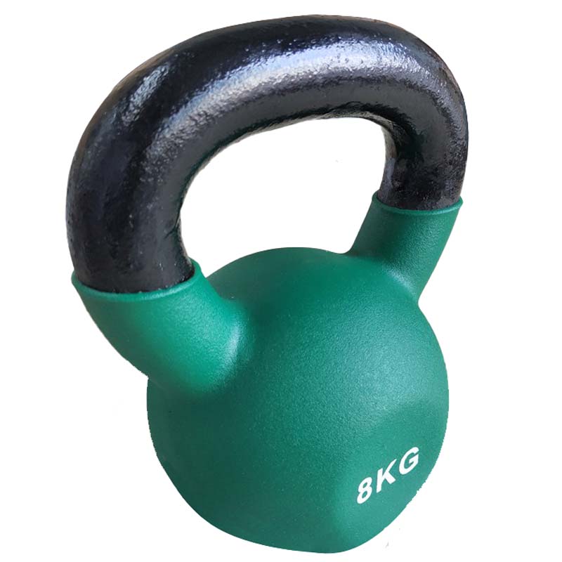IronMan 4-16kg Kettlebell Set & Three-Tier Kettlebell Storage Rack | Eight Neoprene Coated Kettlebells