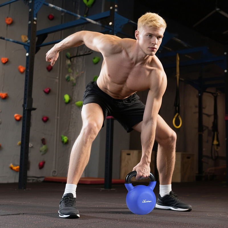 Ironman Cast Iron Coated Kettlebell Set (10kg 12kg 16kg)
