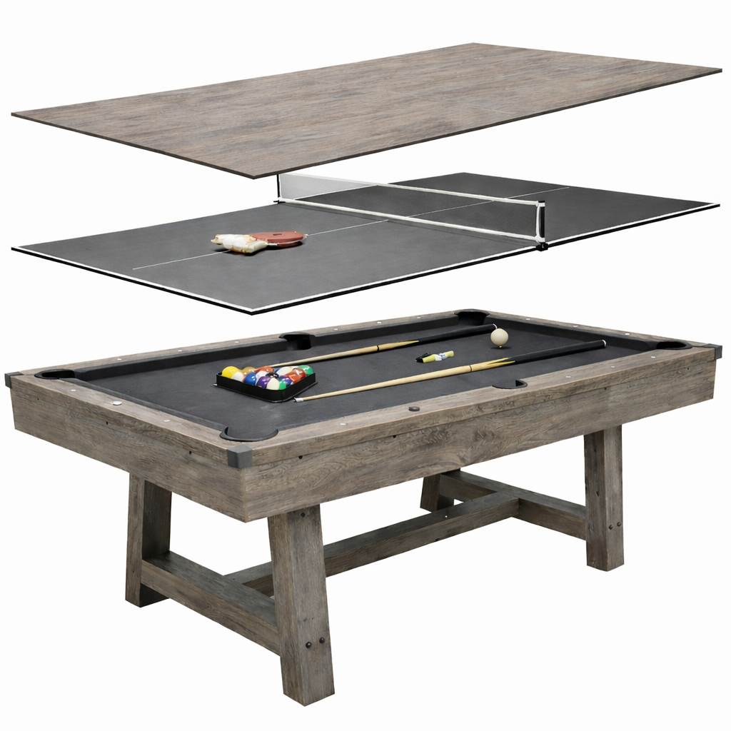 Walker and Simpson Deluxe 7ft Pool Table with Dinning Top and Table Tennis - Image 14