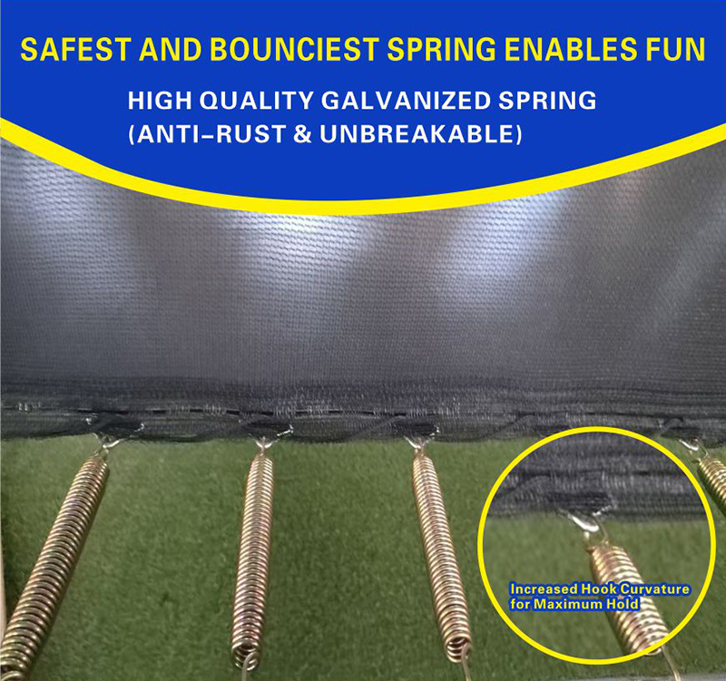 8x12ft Rectangular Trampoline with Safety Enclosure Black - Free Ladder Shoe Tidy Anchor Kit Basketball