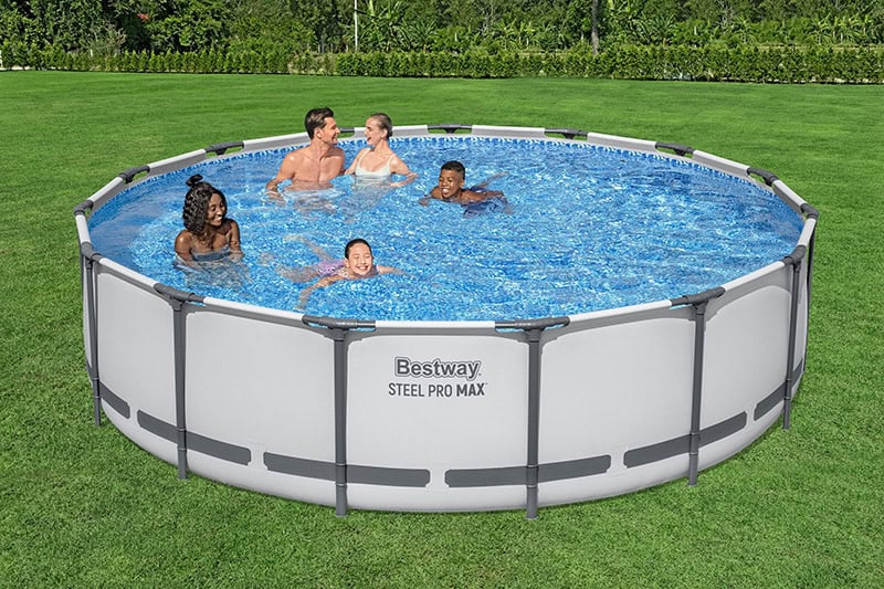 Bestway 15ft x 42inch Steel Pro Max™ Above Ground Swimming Pool With Filter Ladder & Cover