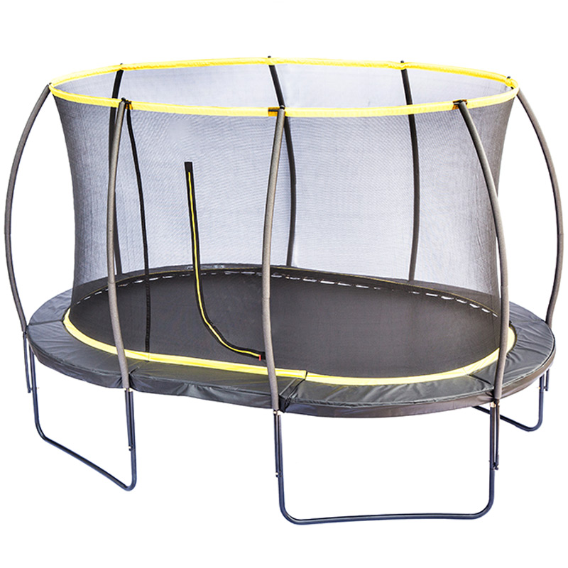 Big Air Orbit 7x10ft Oval Trampoline With Safety Enclosure Free Ladder Cover & Anchor Kit - Image 2