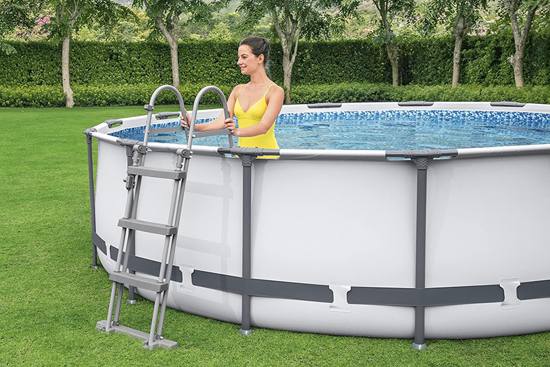Bestway 15ft x 42inch Steel Pro Max™ Above Ground Swimming Pool With Filter Ladder & Cover