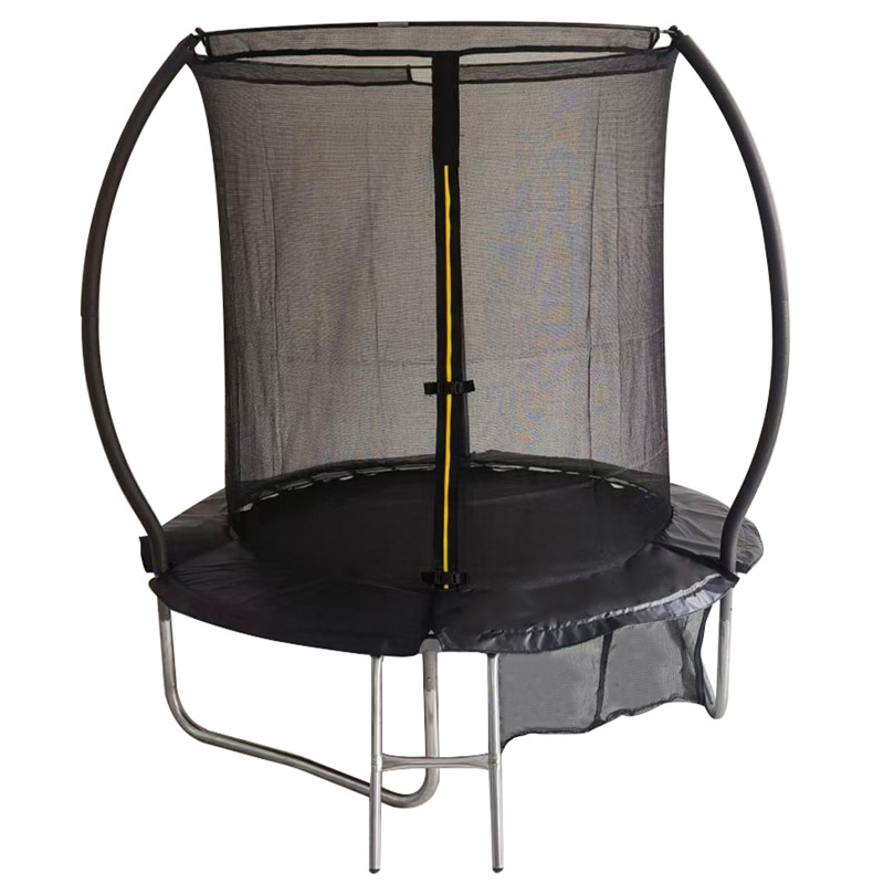 Big Air 6ft Trampoline & Safety Enclosure Free Shoe Tidy & Ladder – Black