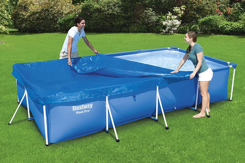Bestway 9ft 10" x 6ft 7" (3.00m x 2.01m) Rectangle Pool Cover