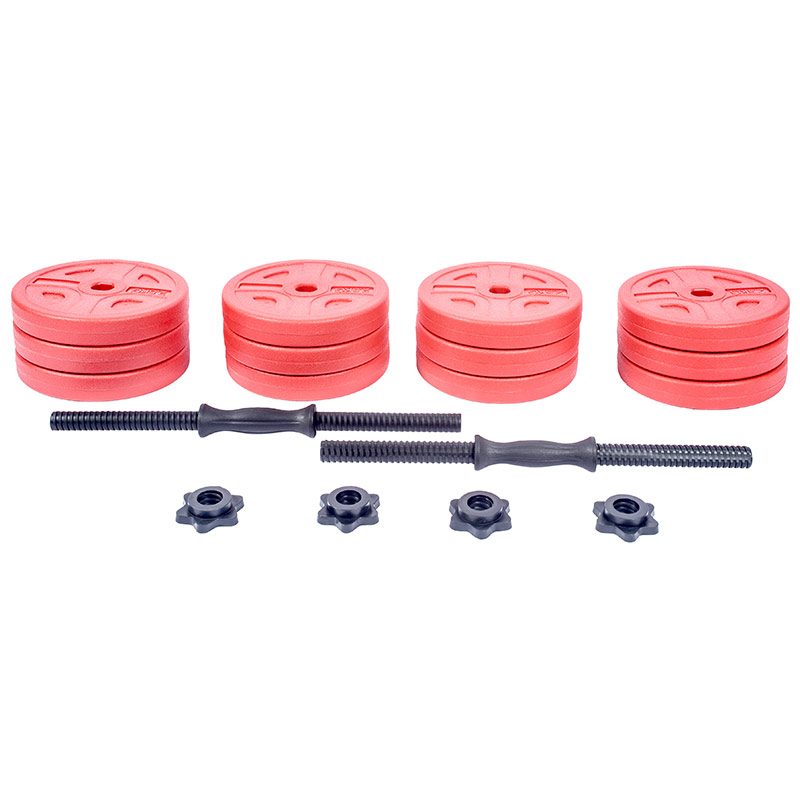 IronMan Flat Weight Training Bench & 32kg Dumbbell Set