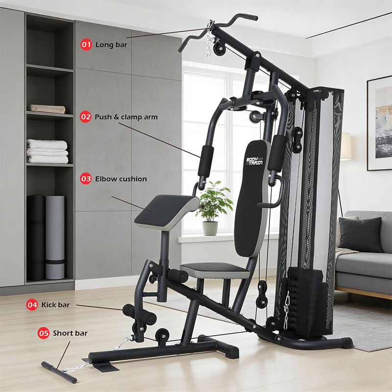 BodyTrain ES-422 Single Station Home Multi Gym 45kg Weight Stack