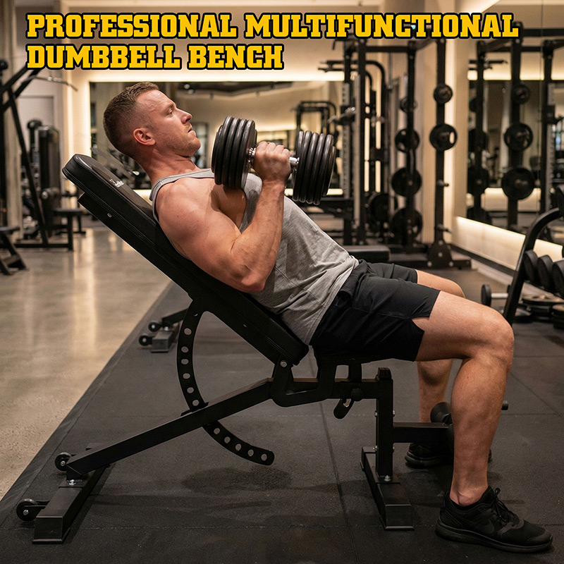 Ironman Professional Weight Training Bench & 32kg Dumbbell Set