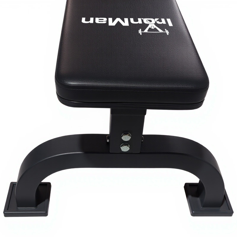 IronMan Flat Weight Training Bench & 24kg Adjustable Dumbbell Pair Set