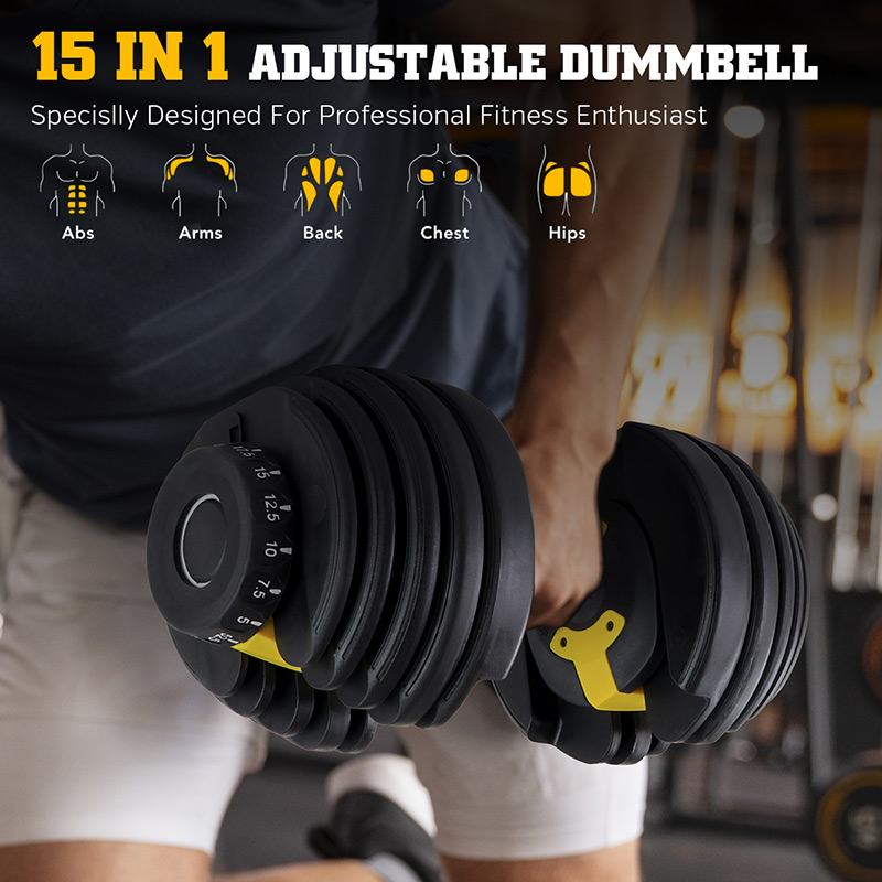 Ironman Professional Weight Training Bench & 24kg Adjustable Dumbbell Pair Set
