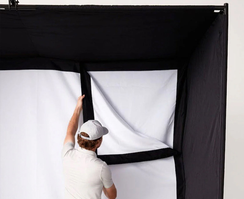 Hillman Golf Simulator Enclosure 8ft x 7ft 5inch - Image 8